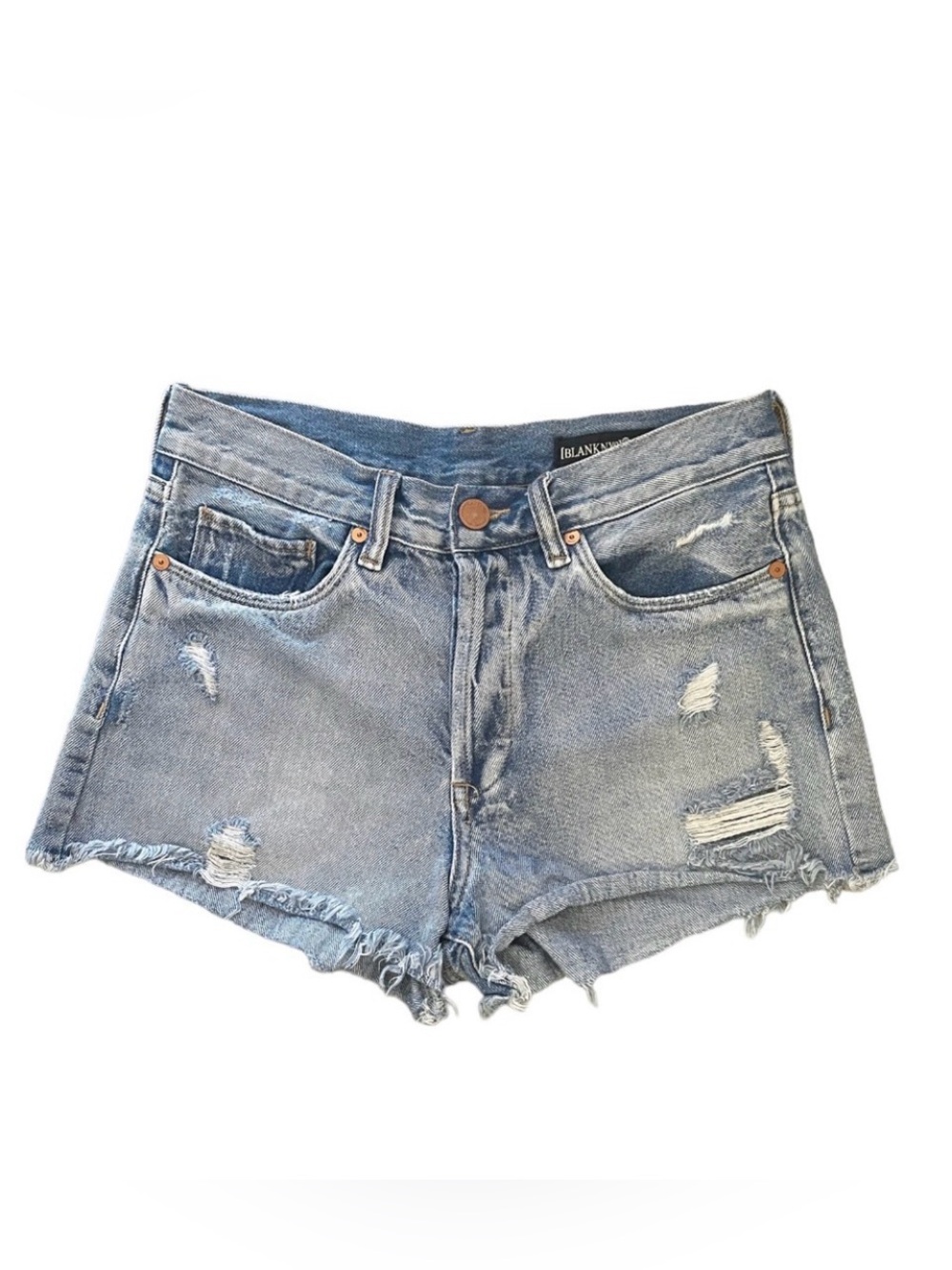 Blank NYC Women’s Denim Cutoff Shorts – Size 27 | Light Blue 👖💙🩵